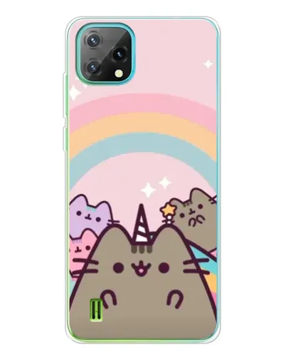 Чехол для Blackview Oscal C60 с картинкой «Единорог Pusheen»