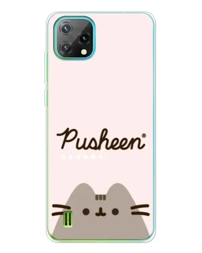 Чехол для Blackview Oscal C60 с картинкой «Pusheen логотип»