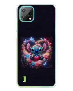 Чехол для Blackview Oscal C60 с картинкой «Stitch в цветах» Чехол для Blackview Oscal C60 с картинкой «Stitch в цветах»