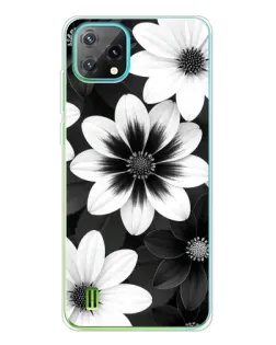 Чехол для Blackview Oscal C60 с картинкой «Монохромные астры» Чехол для Blackview Oscal C60 с картинкой «Монохромные астры»