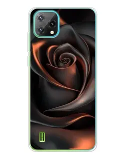Чехол для Blackview Oscal C60 с картинкой «Шелковая черная роза» Чехол для Blackview Oscal C60 с картинкой «Шелковая черная роза»