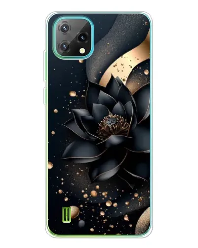 Чехол для Blackview Oscal C60 с картинкой «Черный лотос»