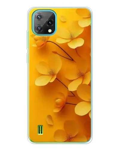 Чехол для Blackview Oscal C60 с картинкой «Золотые лепестки»