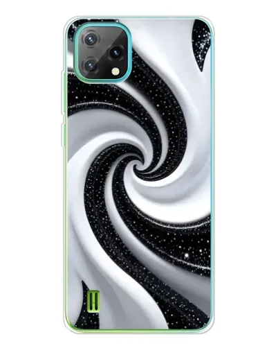 Чехол для Blackview Oscal C60 с картинкой «Черно-белая спираль» Чехол для Blackview Oscal C60 с картинкой «Черно-белая спираль»