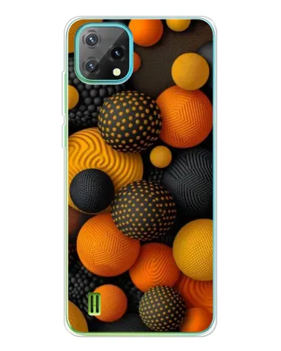Чехол для Blackview Oscal C60 с картинкой «Объемные оранжевые сферы» Чехол для Blackview Oscal C60 с картинкой «Объемные оранжевые сферы»