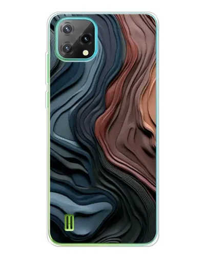 Чехол для Blackview Oscal C60 с картинкой «Цветные волны каньона» Чехол для Blackview Oscal C60 с картинкой «Цветные волны каньона»