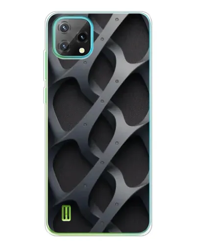 Чехол для Blackview Oscal C60 с картинкой «Объемное серое плетение» Чехол для Blackview Oscal C60 с картинкой «Объемное серое плетение»
