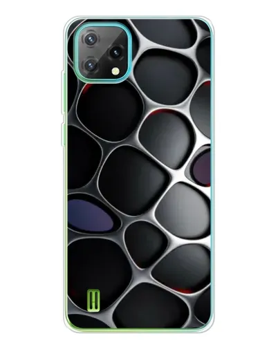 Чехол для Blackview Oscal C60 с картинкой «Объемная темная решетка» Чехол для Blackview Oscal C60 с картинкой «Объемная темная решетка»