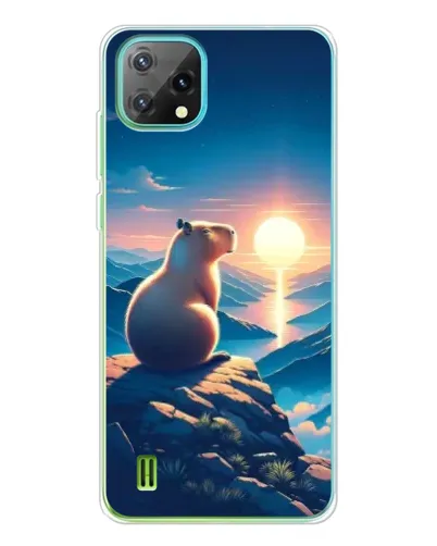 Чехол для Blackview Oscal C60 с картинкой «Закат солнца с капибарой» Чехол для Blackview Oscal C60 с картинкой «Закат солнца с капибарой»