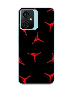 Чехол для Blackview Oscal C70 с картинкой «Jordan Red Pattern»