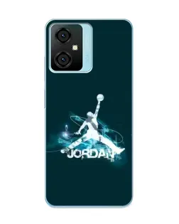 Чехол для Blackview Oscal C70 с картинкой «Jordan Blue Fire»