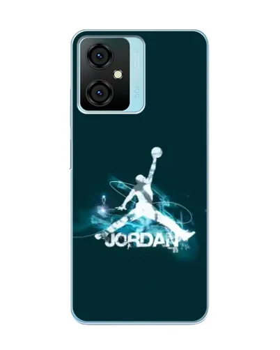 Чехол для Blackview Oscal C70 с картинкой «Jordan Blue Fire»