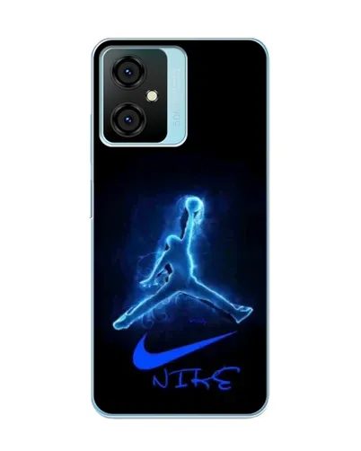 Чехол для Blackview Oscal C70 с картинкой «Jordan Neon Blue»