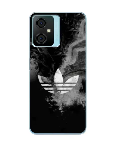 Чехол для Blackview Oscal C70 с картинкой «Абстрактный дым Adidas»