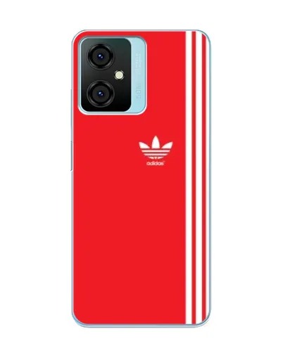 Чехол для Blackview Oscal C70 с картинкой «Красный минимализм Adidas»