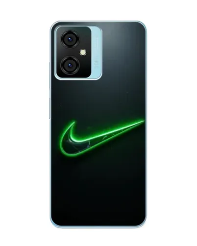 Чехол для Blackview Oscal C70 с картинкой «Неоновый контур Nike»