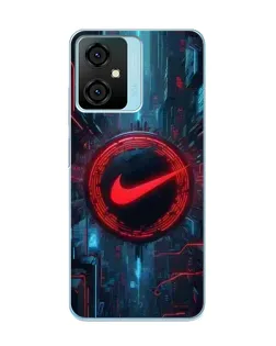 Чехол для Blackview Oscal C70 с картинкой «Техногенный стиль Nike»