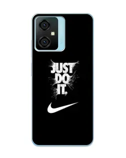 Чехол для Blackview Oscal C70 с картинкой «Текстовый принт Nike»