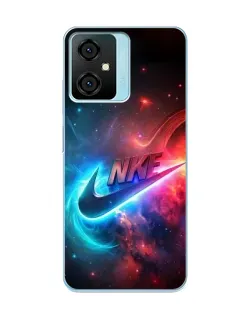 Чехол для Blackview Oscal C70 с картинкой «Огненный логотип Nike»