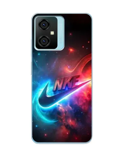 Чехол для Blackview Oscal C70 с картинкой «Огненный логотип Nike»