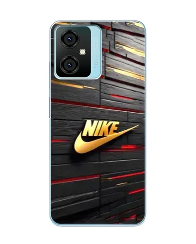 Чехол для Blackview Oscal C70 с картинкой «Золотой Nike на металле»