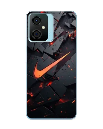 Чехол для Blackview Oscal C70 с картинкой «Nike — эффект разломов»