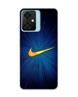 Чехол для Blackview Oscal C70 с картинкой «Синий пульс Nike»