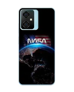 Чехол для Blackview Oscal C70 с картинкой «Земля из космоса NASA»