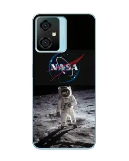 Чехол для Blackview Oscal C70 с картинкой «Астронавт на Луне»