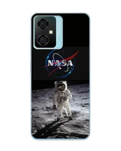 Чехол для Blackview Oscal C70 с картинкой «Астронавт на Луне»