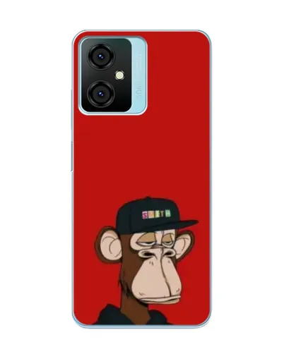 Чехол для Blackview Oscal C70 с картинкой «Bored Ape — красный фон» Чехол для Blackview Oscal C70 с картинкой «Bored Ape — красный фон»