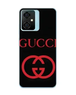 Чехол для Blackview Oscal C70 с картинкой «Gucci — красный логотип»