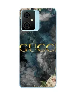 Чехол для Blackview Oscal C70 с картинкой «Абстрактные цветы Gucci»