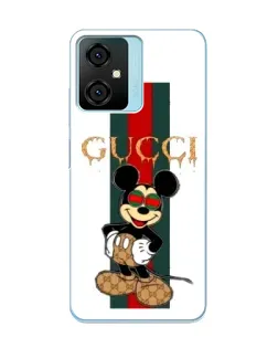 Чехол для Blackview Oscal C70 с картинкой «Микки Маус Gucci — полосы»