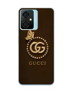 Чехол для Blackview Oscal C70 с картинкой «Gucci — золотая бабочка»