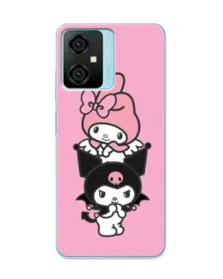Чехол для Blackview Oscal C70 с картинкой «My Melody и Kuromi»