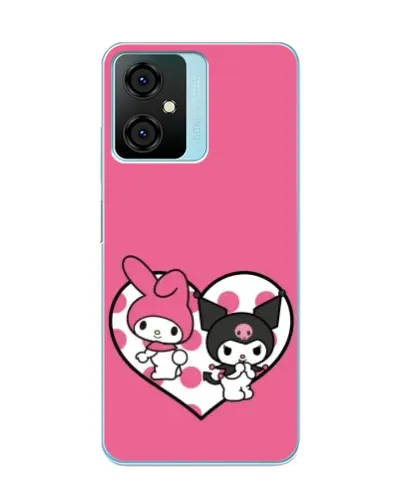 Чехол для Blackview Oscal C70 с картинкой «Kuromi и My Melody»