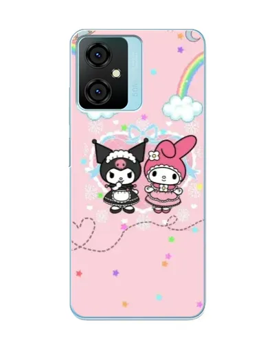 Чехол для Blackview Oscal C70 с картинкой «My Melody и Kuromi»