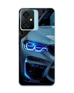 Чехол для Blackview Oscal C70 с картинкой «Взгляд BMW с синими фарами»