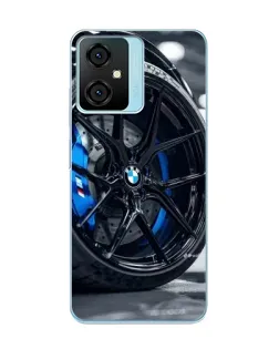 Чехол для Blackview Oscal C70 с картинкой «Колесо BMW вблизи»