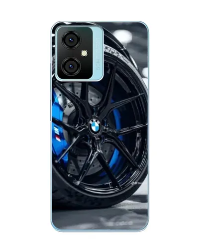 Чехол для Blackview Oscal C70 с картинкой «Колесо BMW вблизи»
