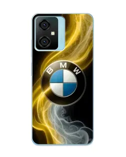 Чехол для Blackview Oscal C70 с картинкой «Золотистый дым BMW»