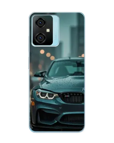 Чехол для Blackview Oscal C70 с картинкой «BMW в огнях города»