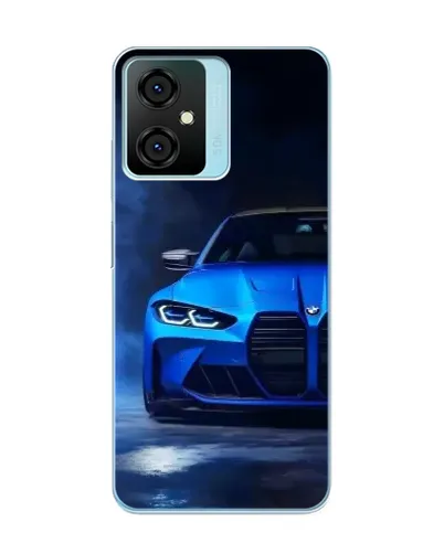 Чехол для Blackview Oscal C70 с картинкой «Голубая BMW M4»