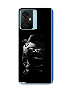 Чехол для Blackview Oscal C70 с картинкой «Силуэт BMW в темноте»