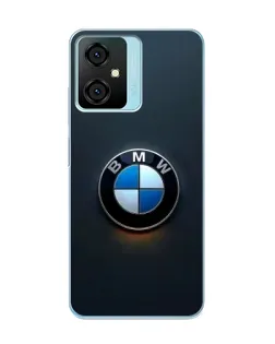 Чехол для Blackview Oscal C70 с картинкой «Логотип BMW — минимализм»