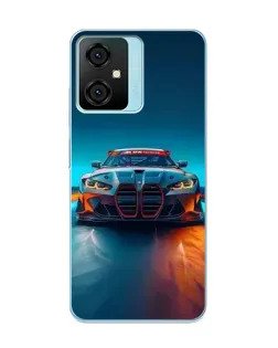 Чехол для Blackview Oscal C70 с картинкой «BMW — огни неона»