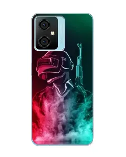 Чехол для Blackview Oscal C70 с картинкой «PUBG — огненный воин»