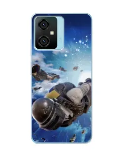 Чехол для Blackview Oscal C70 с картинкой «Десант PUBG — прыжок»