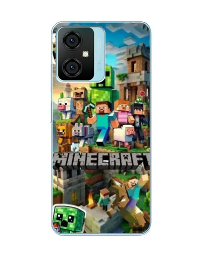 Чехол для Blackview Oscal C70 с картинкой «Замок Minecraft»